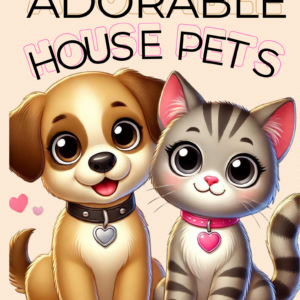 Adorable pets coloring book