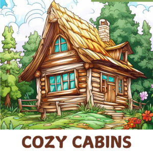 cabin coloring books