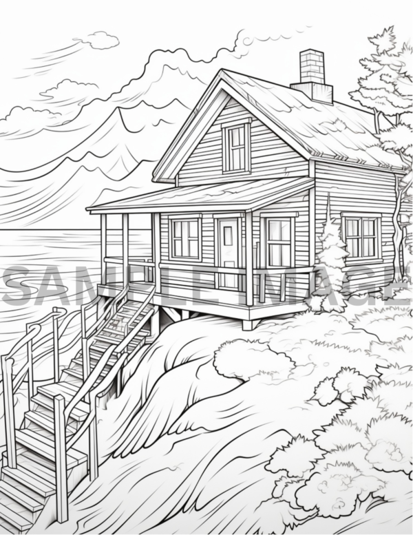 Cabin in the woods coloring book